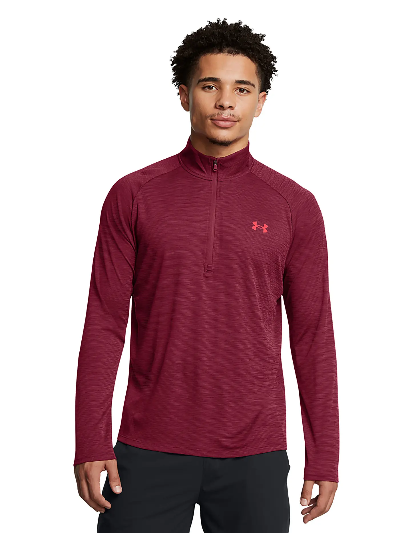 UNDER ARMOUR | Herren Fitnessshirt UA Tech™ Textured ½ Zip | 